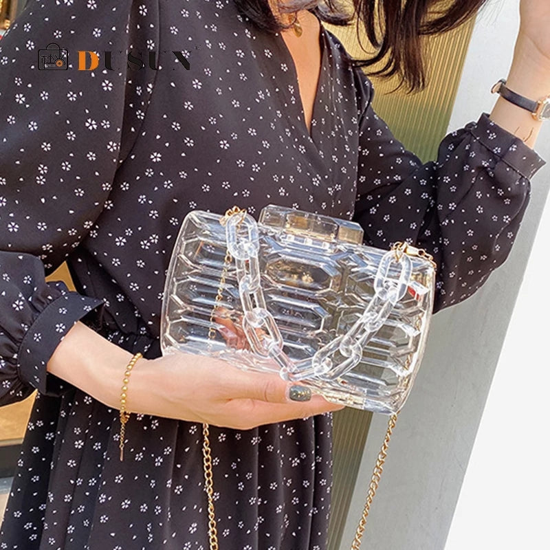 Clear Acrylic Clutch Purse