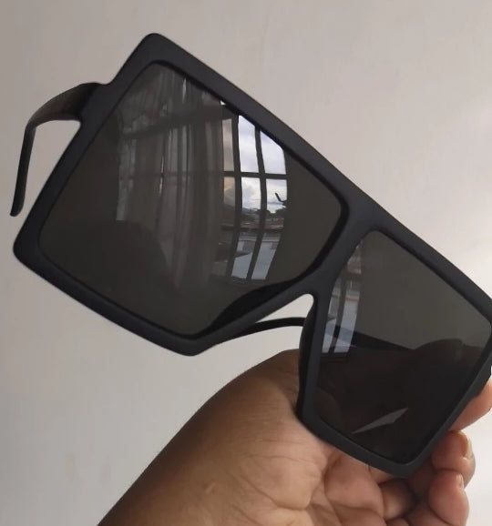 Black Square Oversized Sunglasses