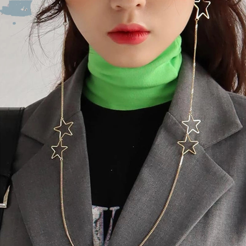 Star Single Chain Earring