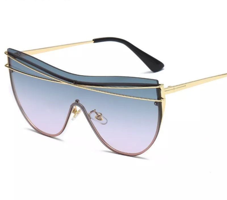 Retro Gold Accent Glasses