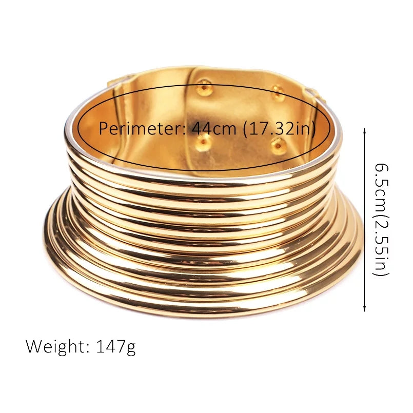 Gold Tone Statement Choker