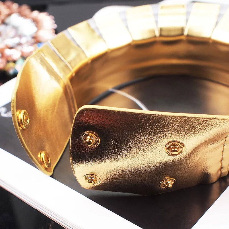 Gold Tone Statement Choker