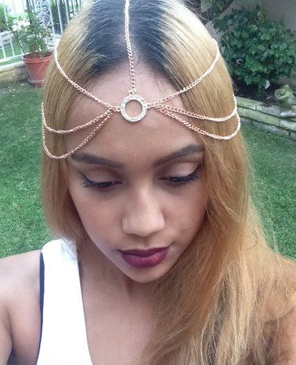 Boho sales head jewelry