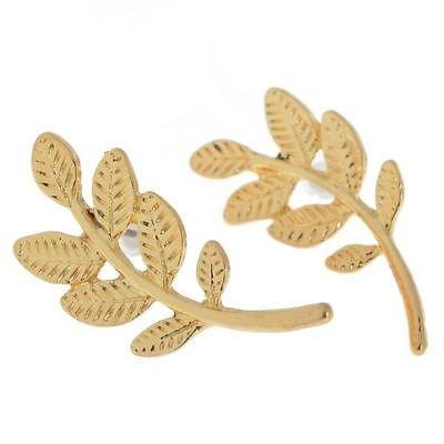 Gold Leaf Design Earrings