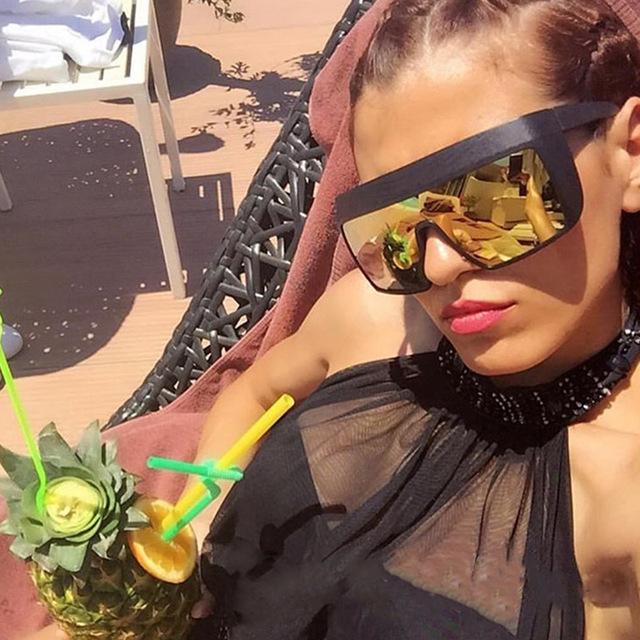 Large Frame Black Sunglasses