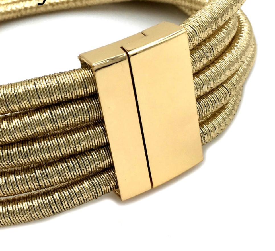 Gold Coil Choker Necklace