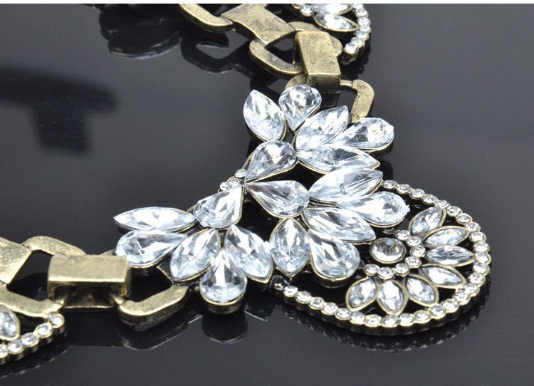 Retro Bib Statement Necklace