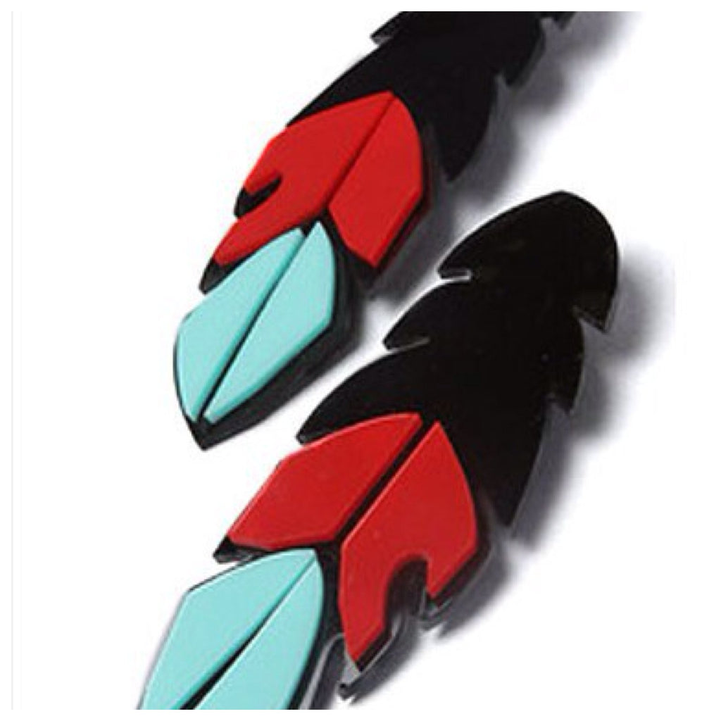 Chunky Feather Earrings