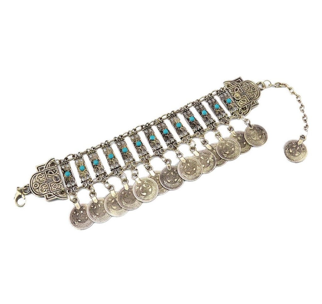 Tribal Coin Bracelet