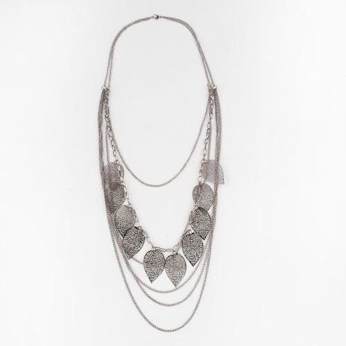 Bohemian Multilayer Leaf Necklace