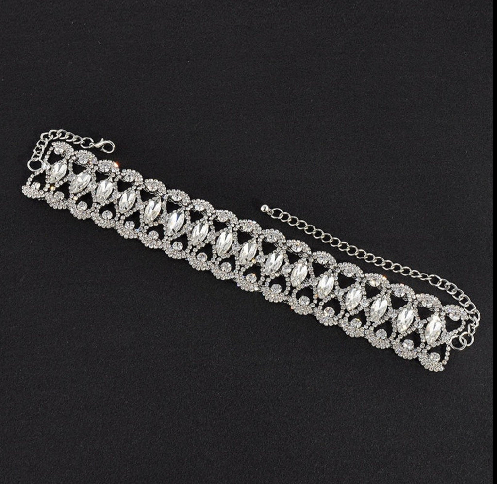 Crystal Rhinestone Choker Necklace