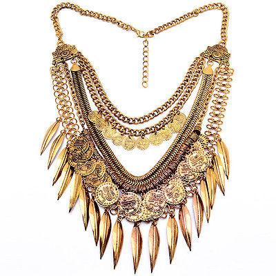 Boho Tribal Style Statement Necklace