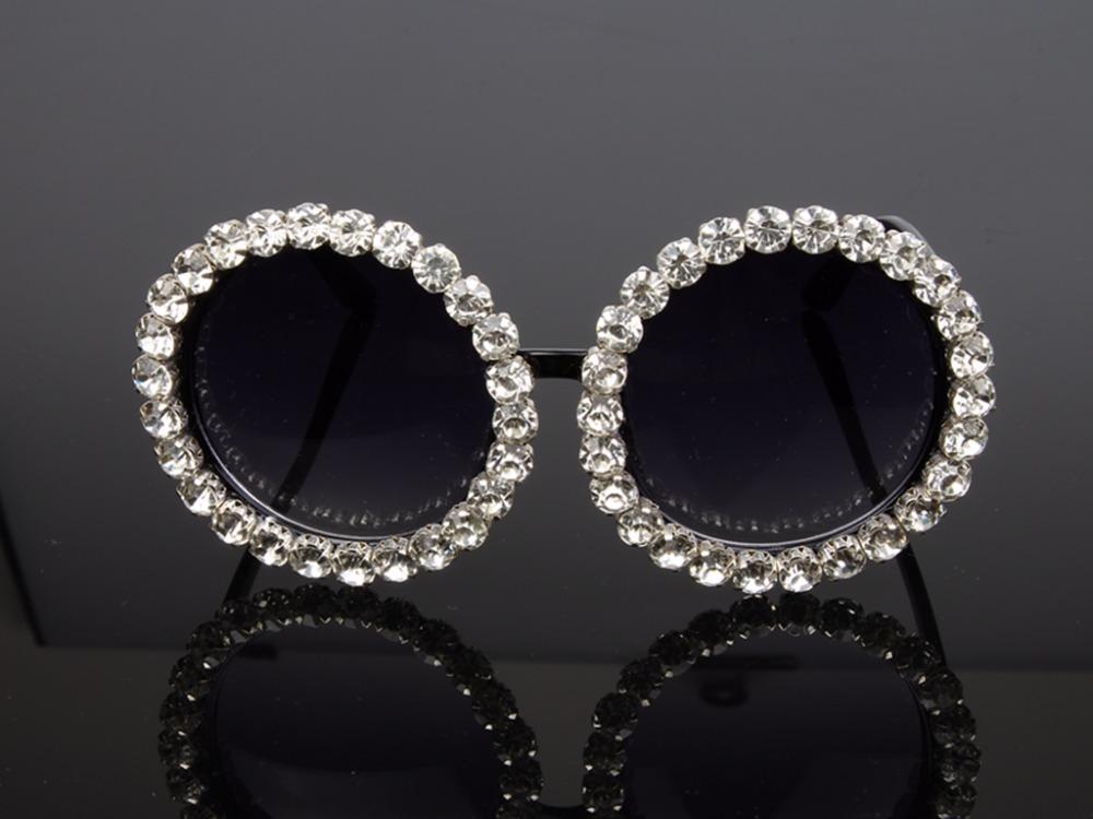 Rhinestone Black Sunglasses