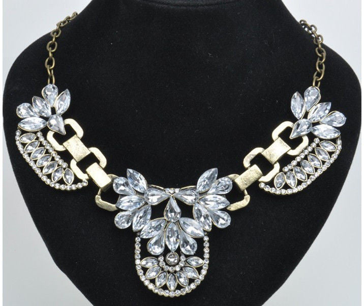 Retro Bib Statement Necklace