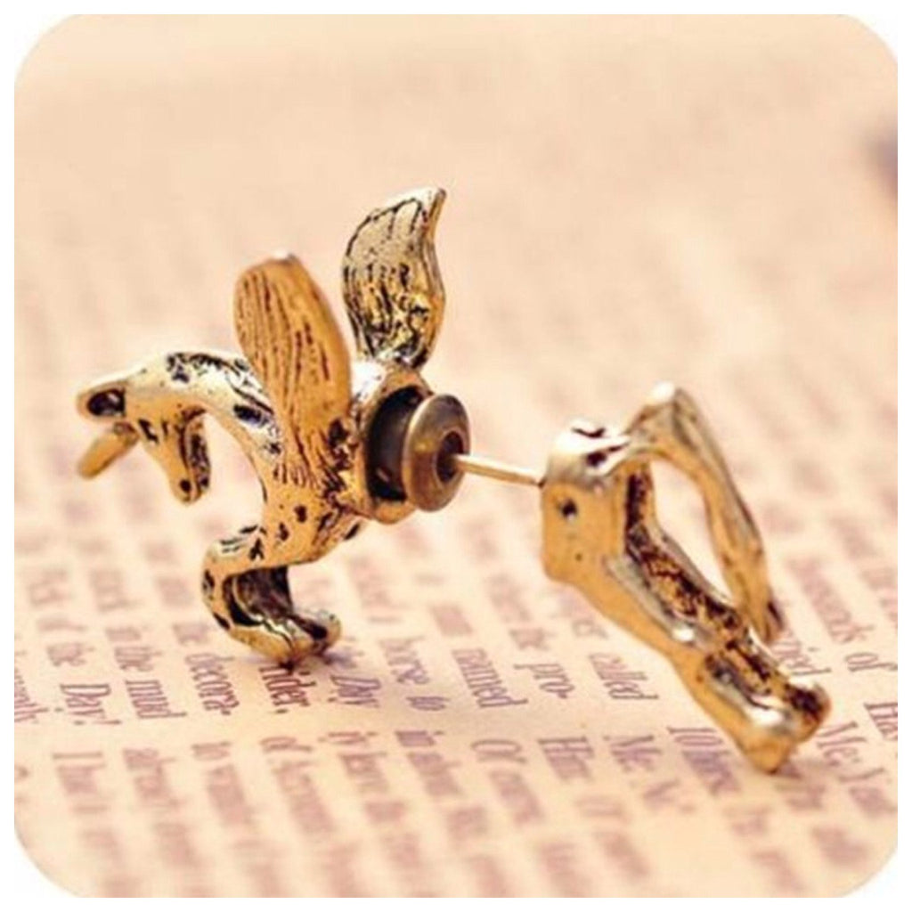 Flying Horse Two Part Earrings