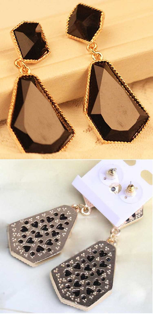 Black Dangle Earrings