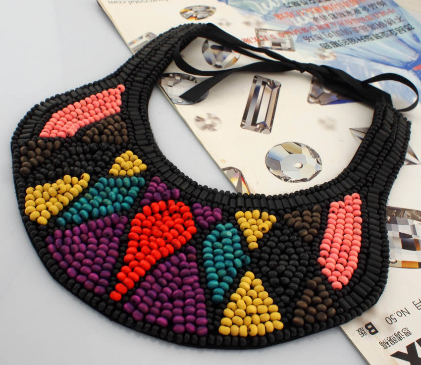 Multicolor Beaded Statement Necklace