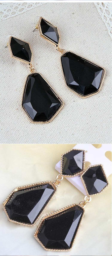 Black Dangle Earrings