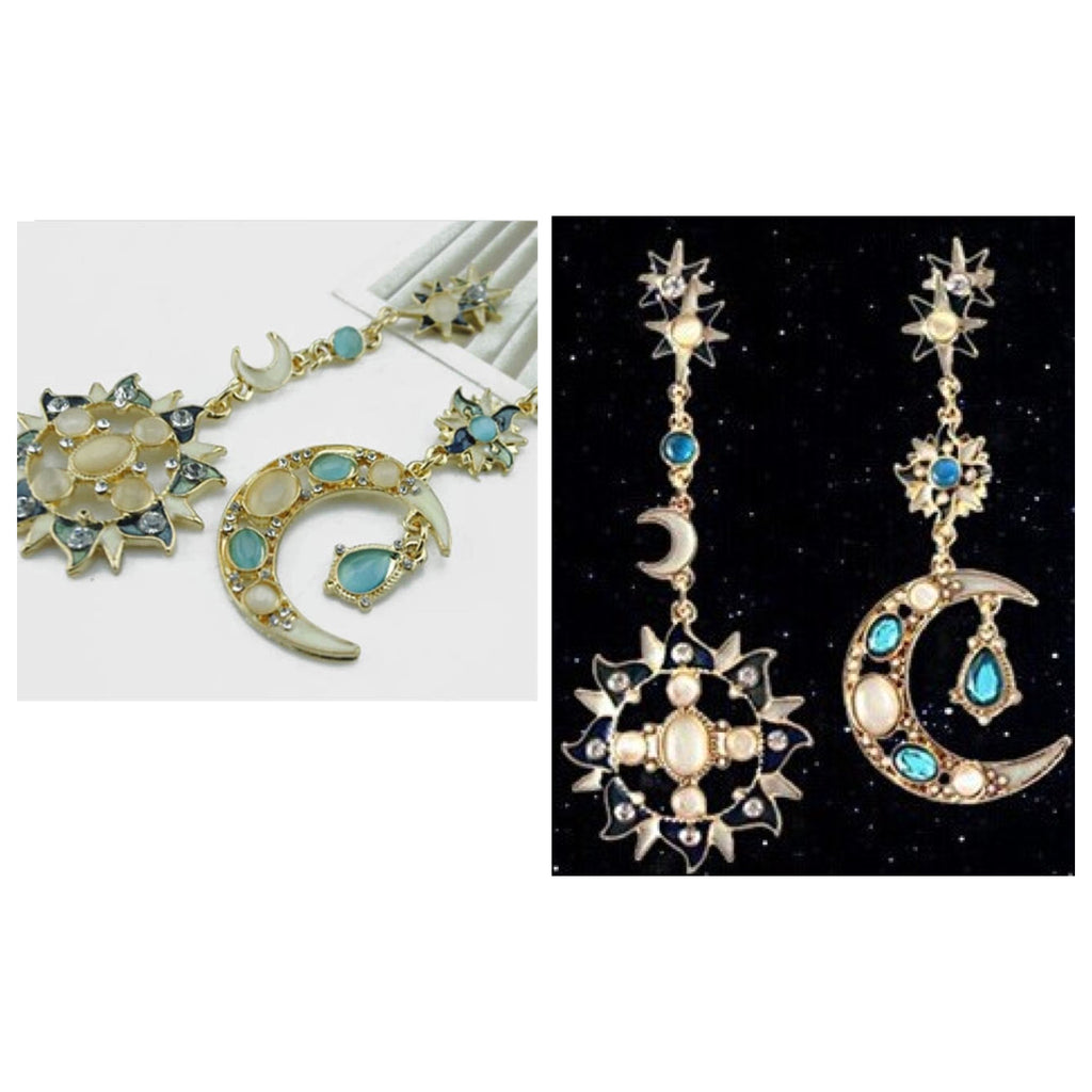 Sun and Moon Earrings