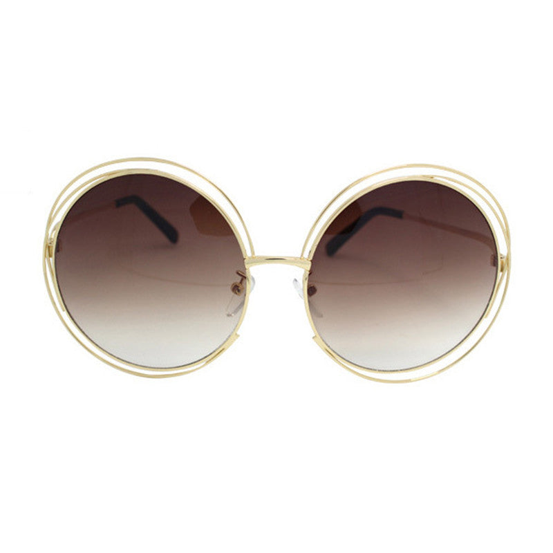 Retro Oversized Round Sunglasses