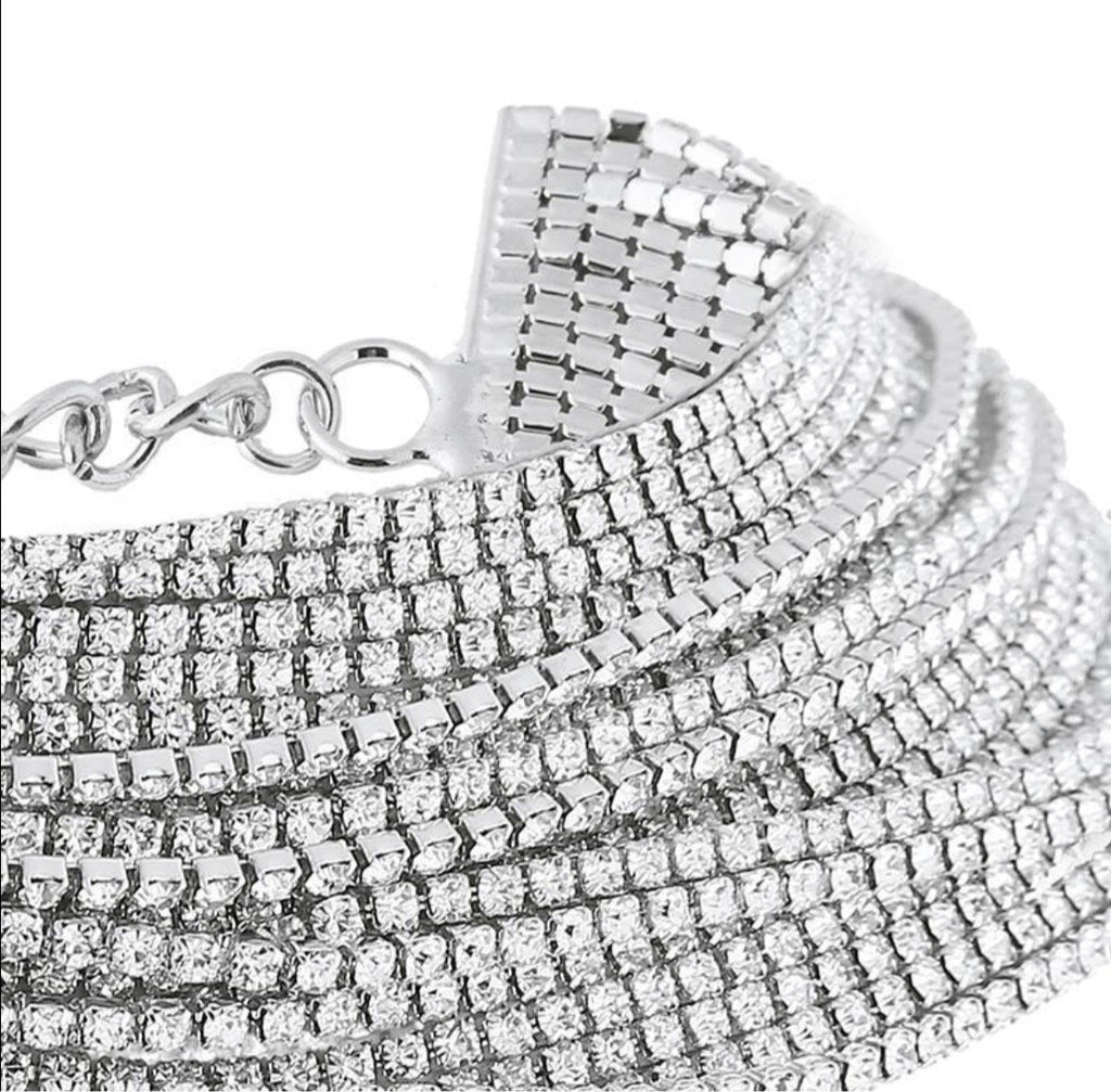 Rhinestone Choker Necklace