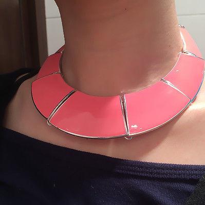 Chunky Salmon Colored Necklace