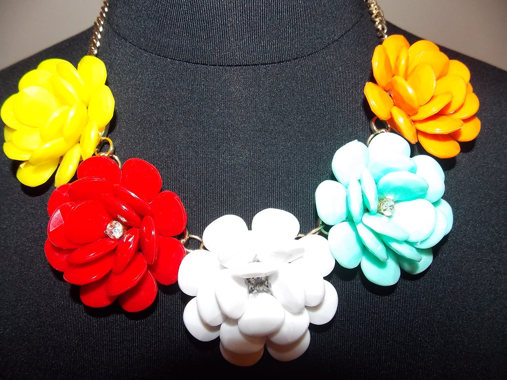 Multicolor Flower Necklace