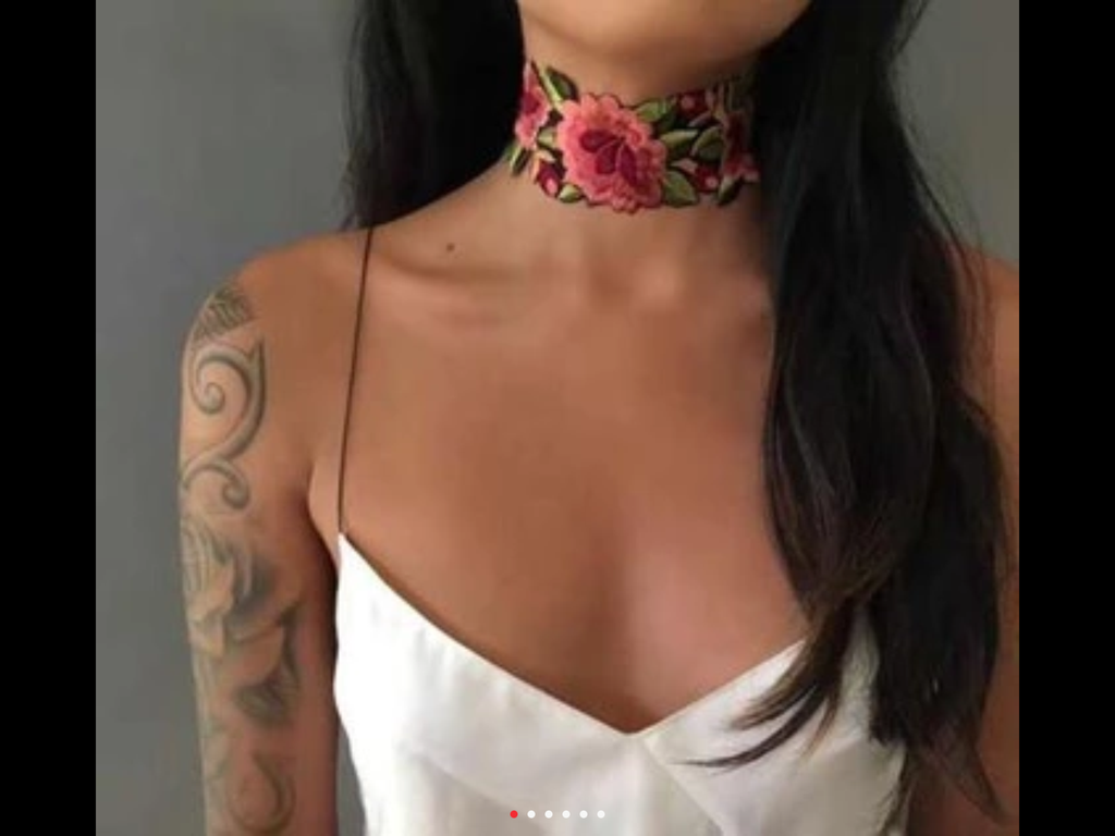 Flower Choker Necklace