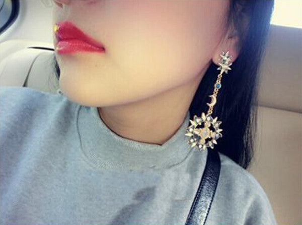 Sun and Moon Earrings