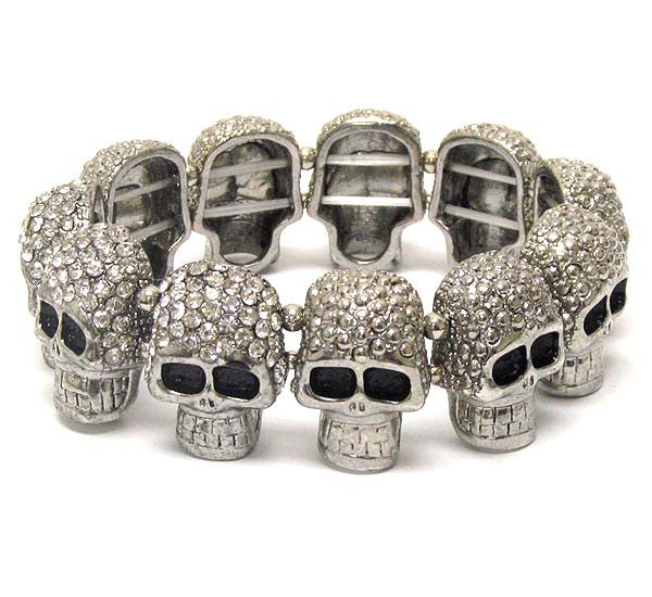 Bling skull deals bracelet