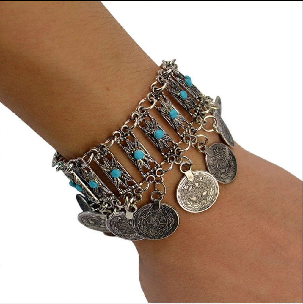 Tribal Coin Bracelet