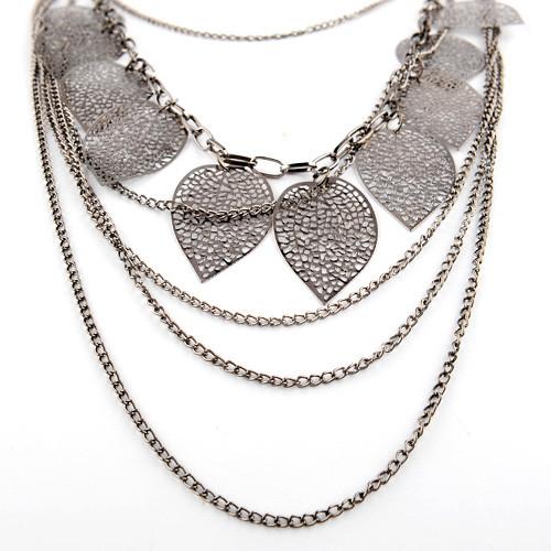 Bohemian Multilayer Leaf Necklace