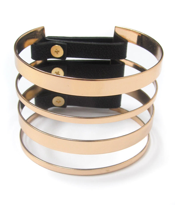 Black and Gold Unique Bracelet