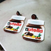 Nutella Dangle Earrings