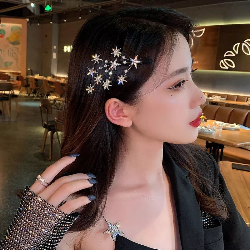 Stars and Bling Hair Clip