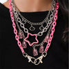 Retro Goth Pink Cloud Gummy Bear Necklace