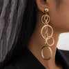 Circle Link Dangle Earrings