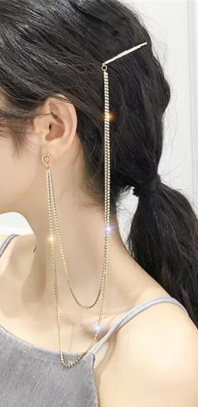 Unique Bling Hairpin Earring