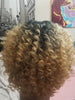 Blonde Curly Handmade Wig