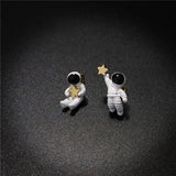 Astronaut Star Earrings