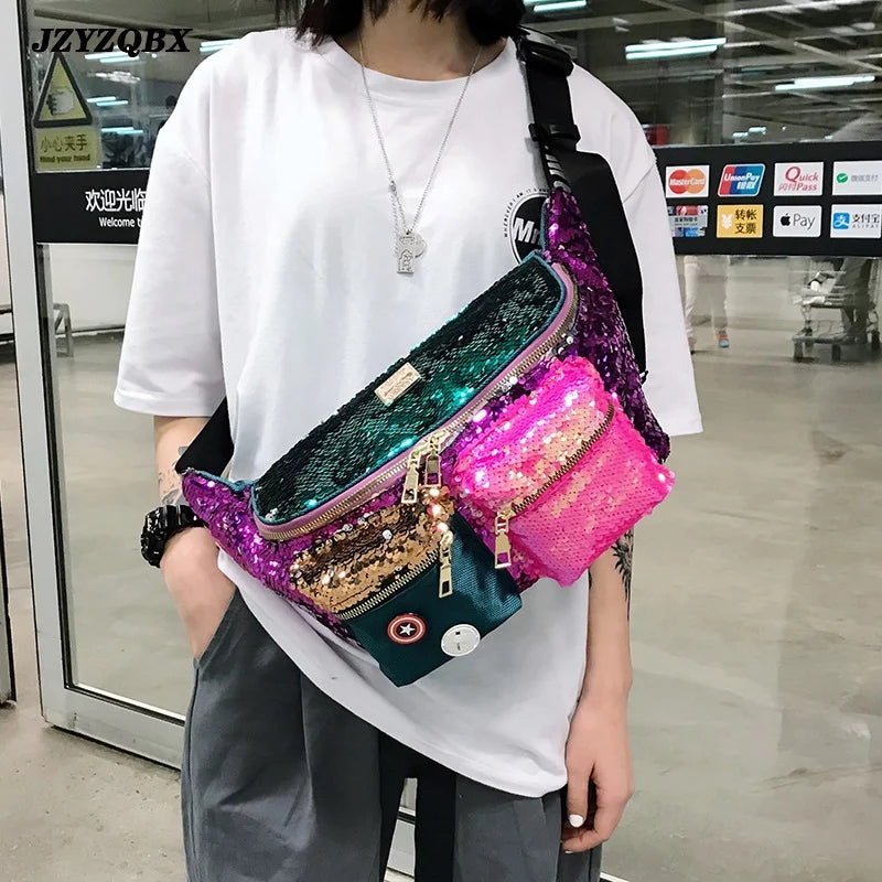 Sequin extra large Fanny Pack
