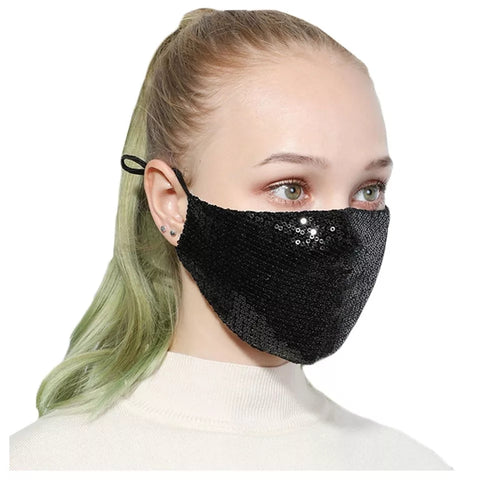 Sequin Adjustable Face Mask