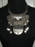 Boho Coin Statement Necklace