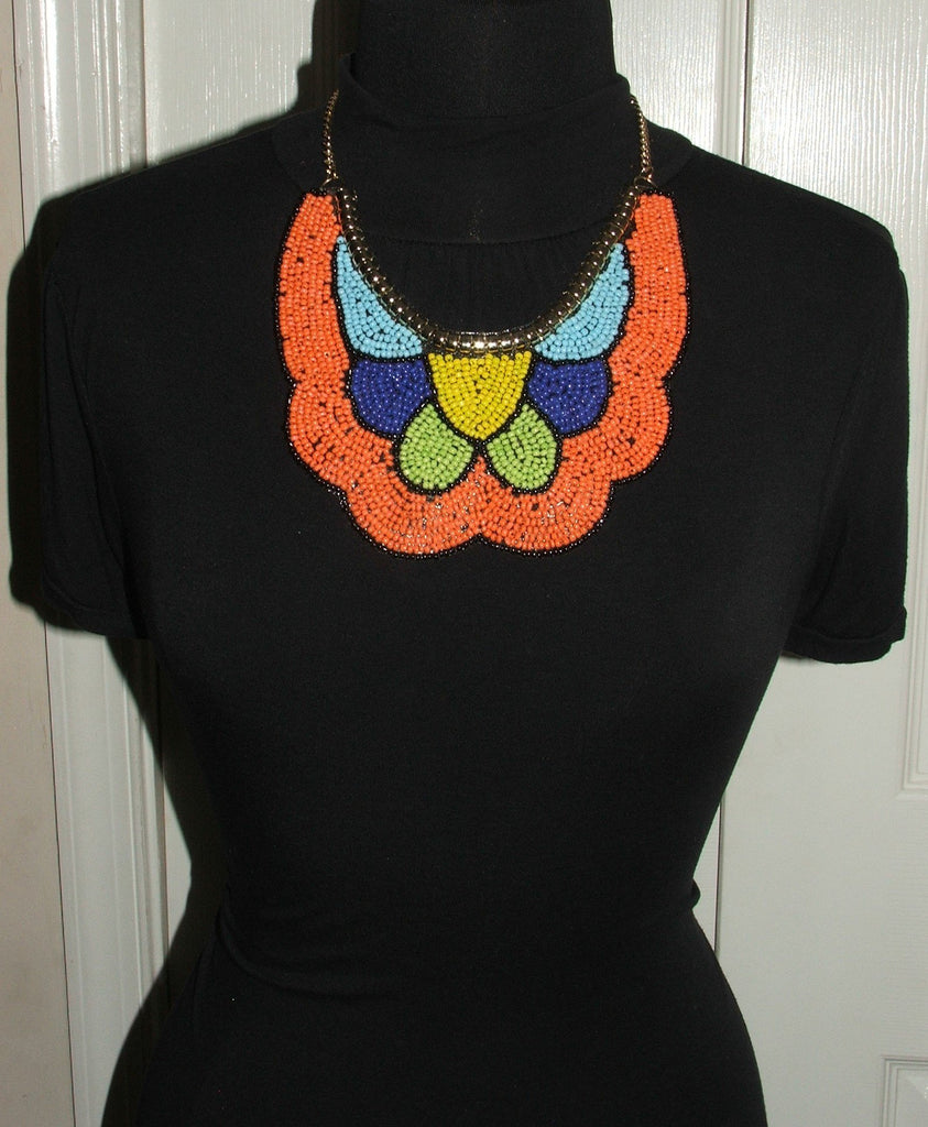 Bright Colored Beaded Necklace