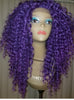 Purple Curly 20inch Wig