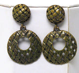 Weave Pattern Earrings