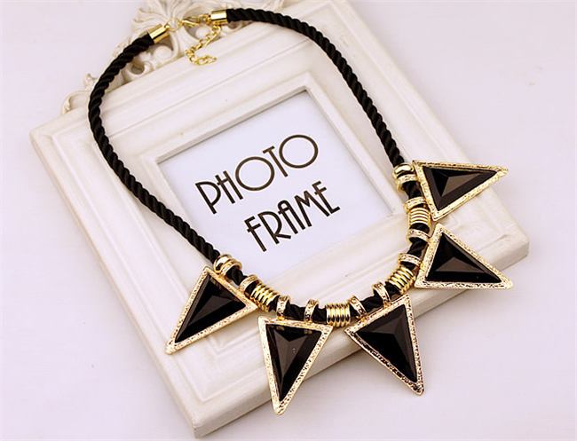 Triangle Bib Necklace