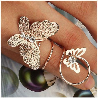 Butterfly Double Ring