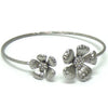 Double Flower Cuff Bracelet