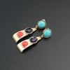 Vintage Style Natural Stone Earrings